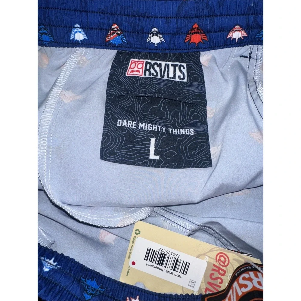 RSVLTS Swim Shorts Men's American Nightmare WWE Rhode Rage Shorts Large